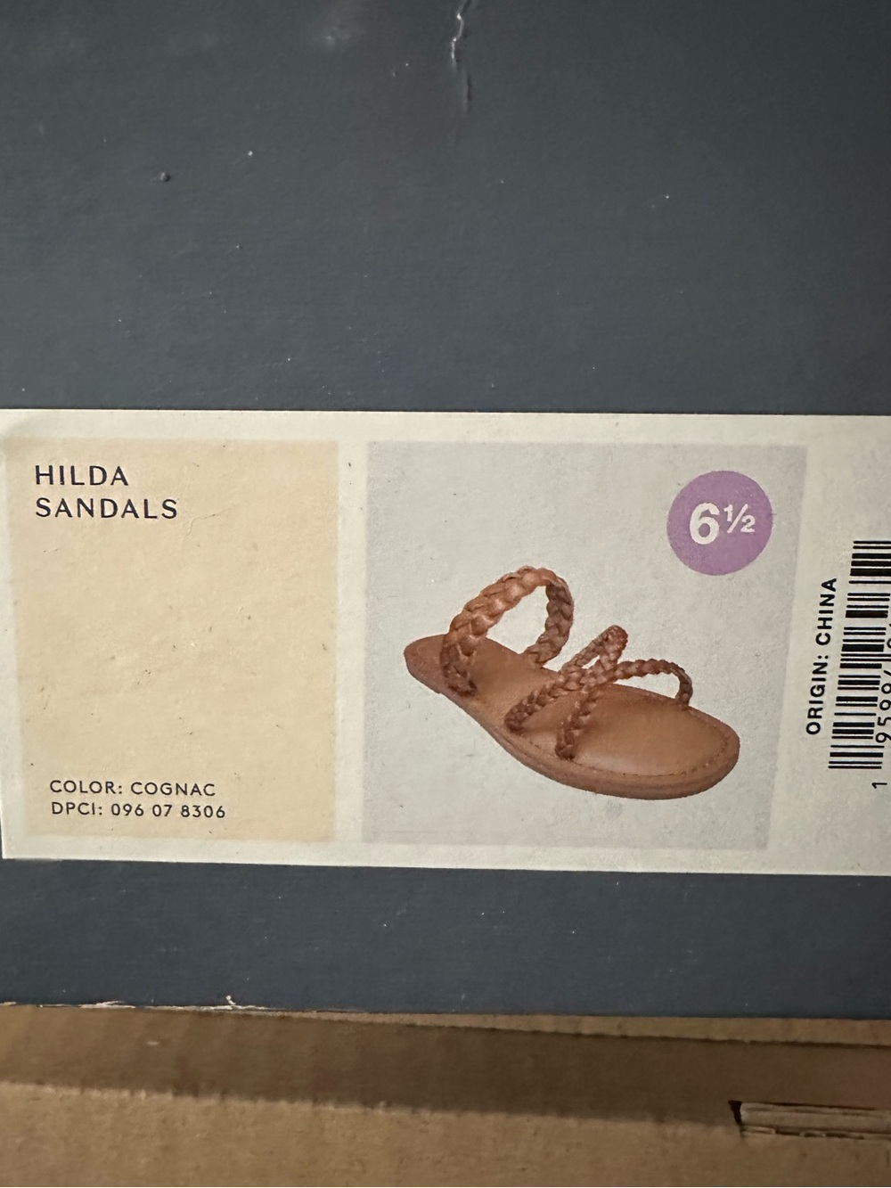 Universal Thread Cognac Braided Hilda Sandals